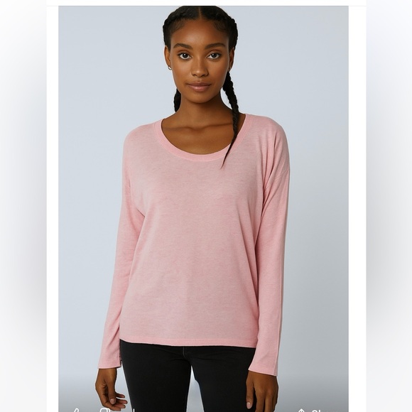 H&M PINK FLECKED OPEN BACK SWEATER KNIT TOP 12 - Picture 2 of 8